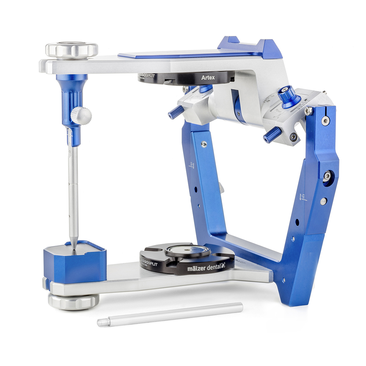 CORSOART® Artikulator Modell BKR, voll justierbar, 126 mm AC-Line, blau