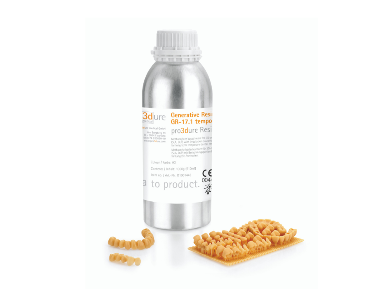 pro3dure printodent® GR-17.1 temporary lt Provisorien-Resin 500 g