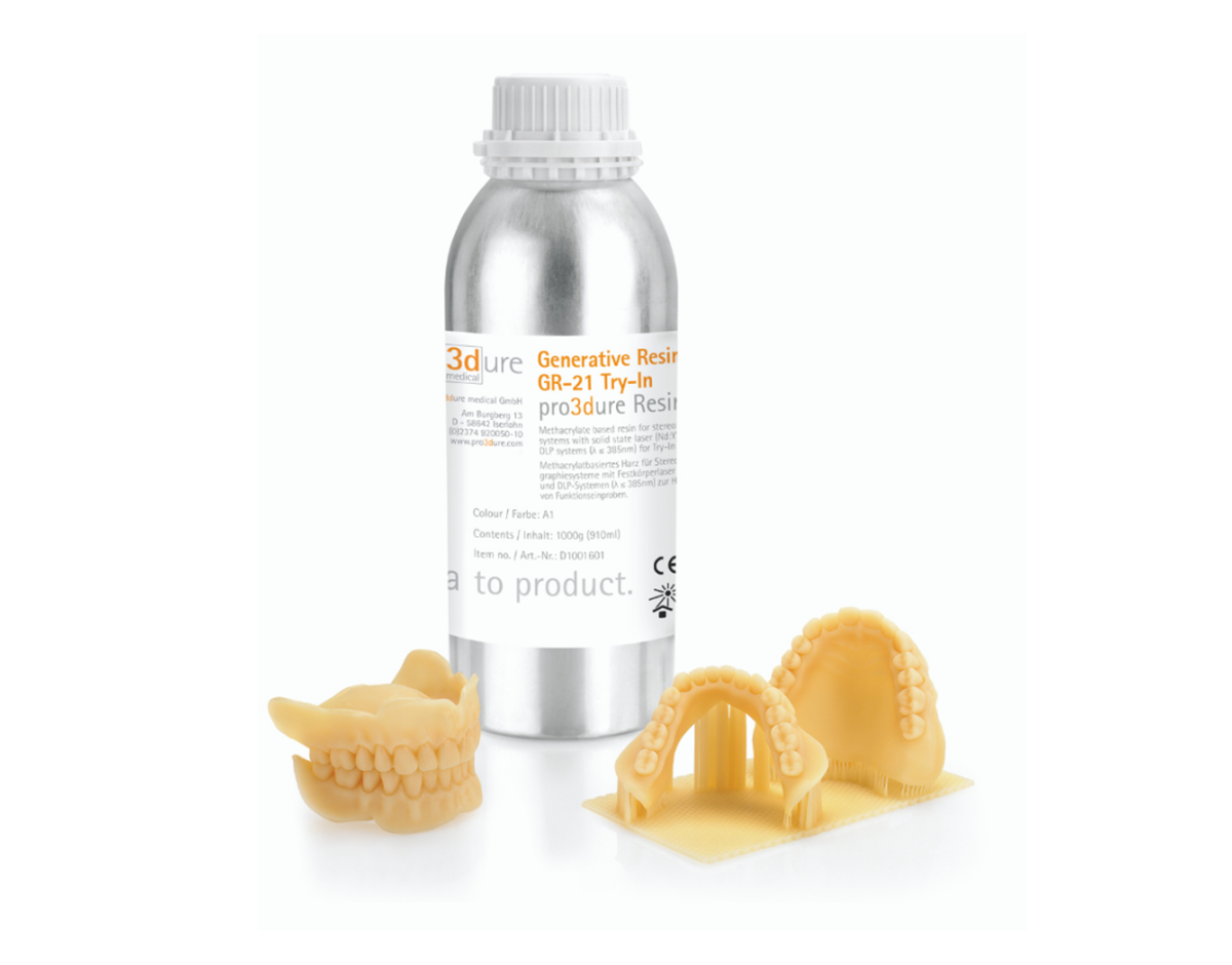 pro3dure printodent® GR-21 Try-In Basis-Resin zur Funktionseinprobe 1000 g